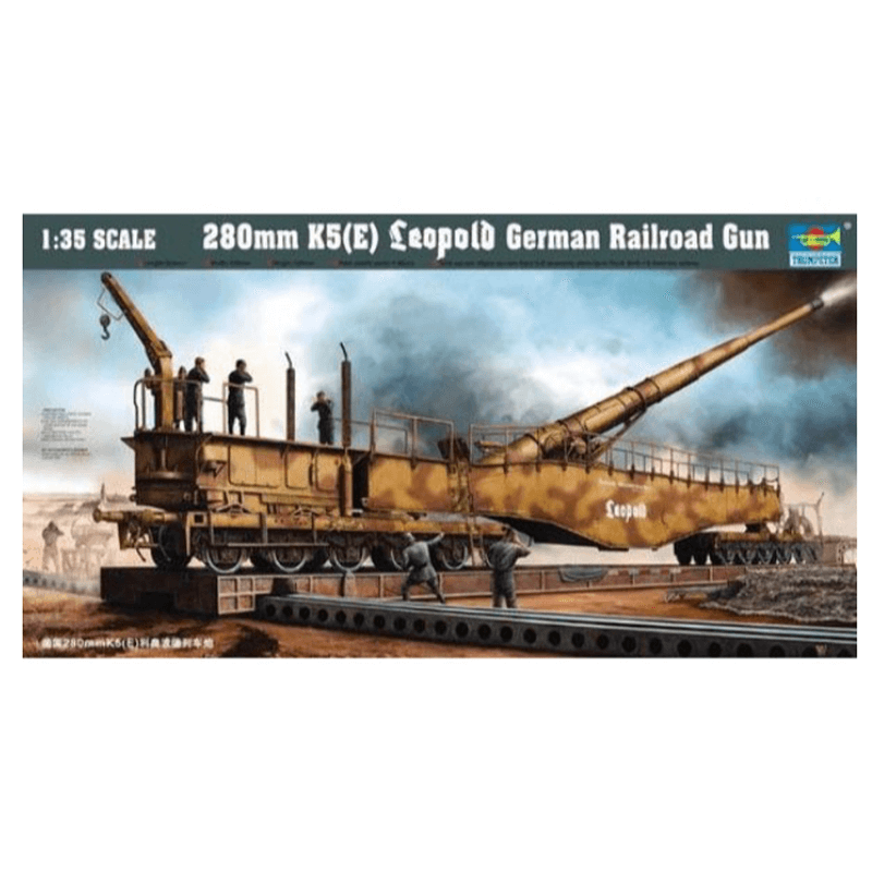Trumpeter 1/35 280mm K5(E) Leopold German Railroad Gun Kit