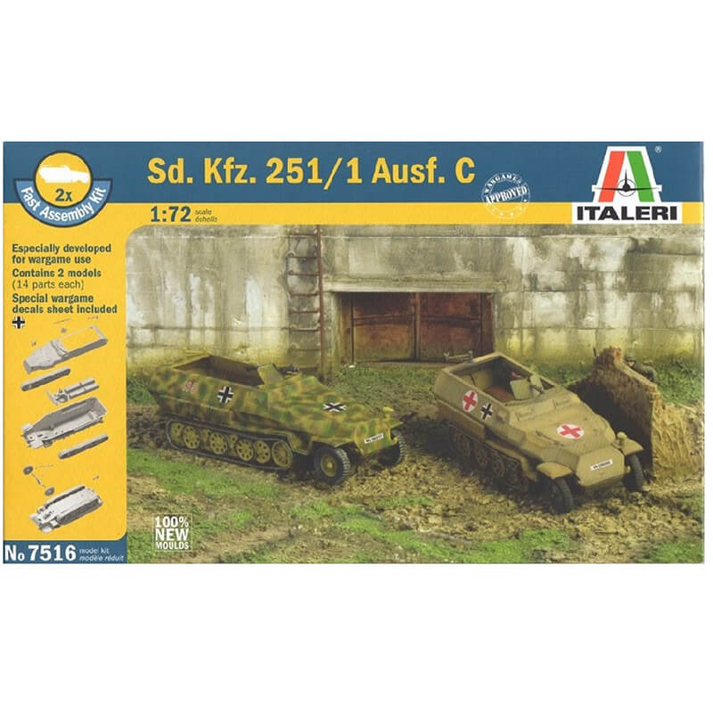 Italeri 1/72 Sd. Kfz. 251/1 Ausf. C Kit