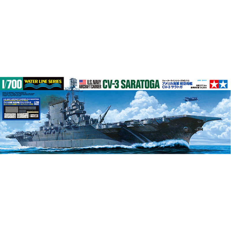Tamiya 1/700 U.S. Navy Aircraft Carrier CV-3 Saratoga Kit