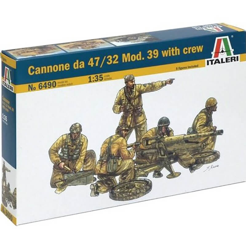 Italeri 1/35 Cannone Da 47/32 Mod. 39 with Crew Kit