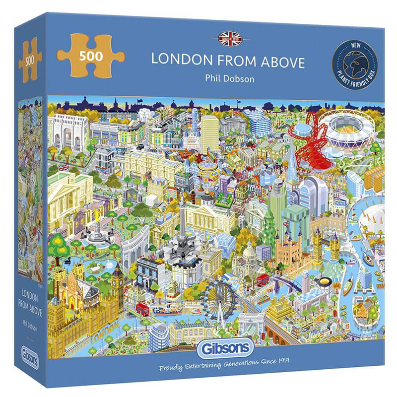 London From Above By Phil Dobson 500pc Puzzle