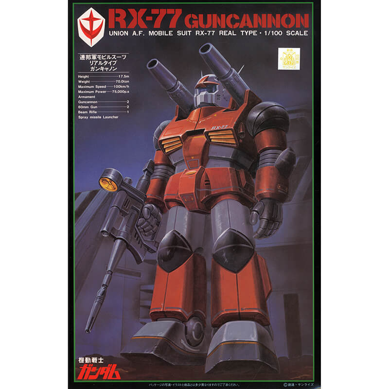 Bandai 1/100 Real Type Guncannon Kit
