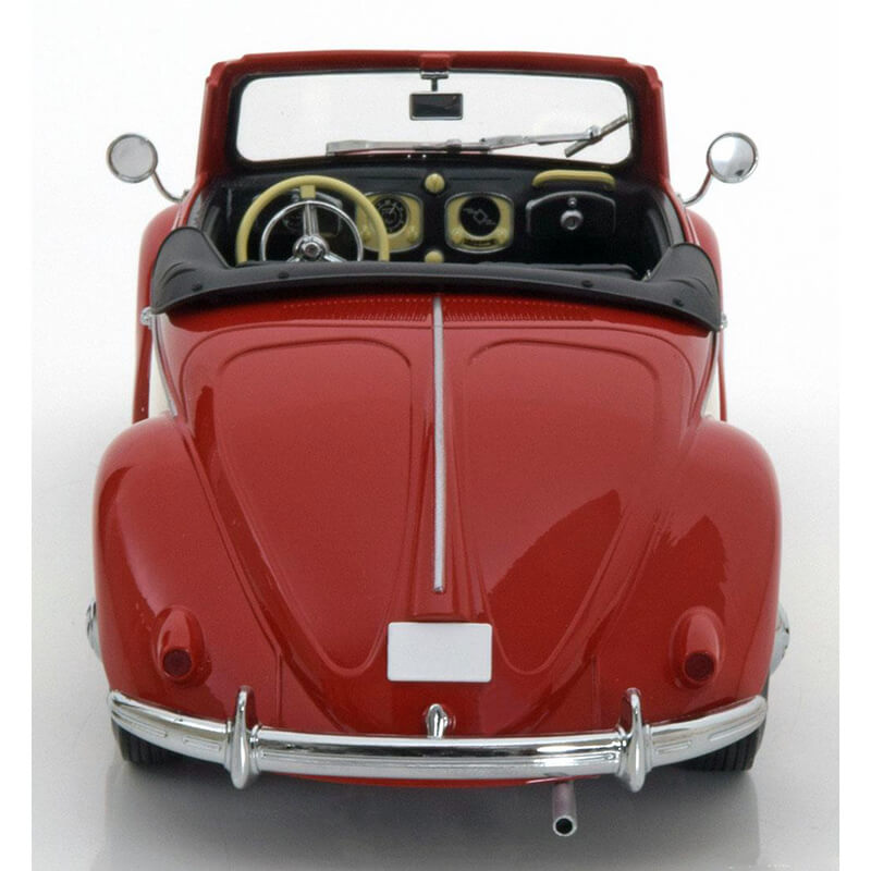 KK-Scale 1/18 Volkswagen Hebmüller Cabriolet (1949) (Red/Cream)