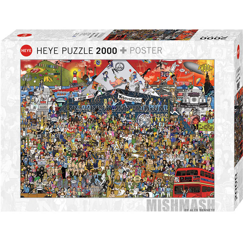 British Music History By Alex Bennett 2000pcs Puzzle