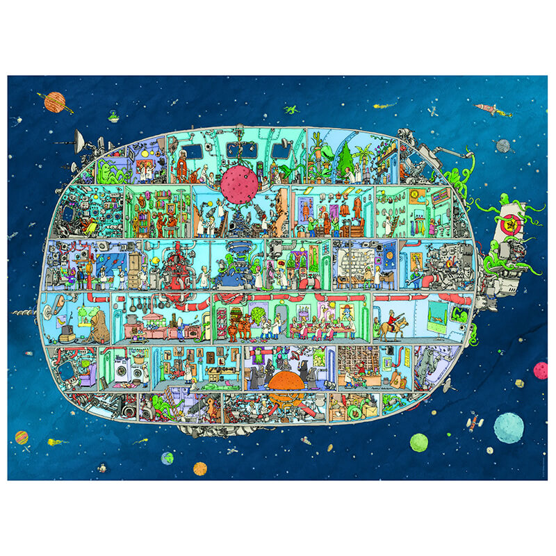 Spaceship By Mattias Adolfsson 1500pcs Puzzle