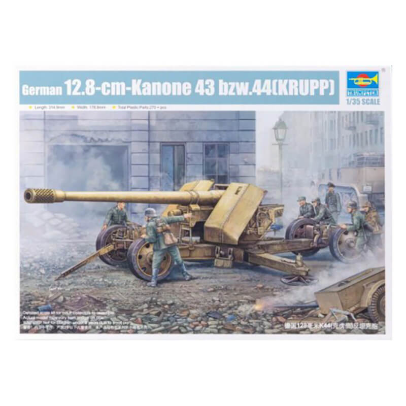 Trumpeter 1/35 German 12.8-cm-Kanone 43 bzw.44(KRUPP) Kit