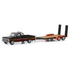 Greenlight 1/64 1977 Ford F-100 and Free Wheeling Stripes & Flatbed Trailer