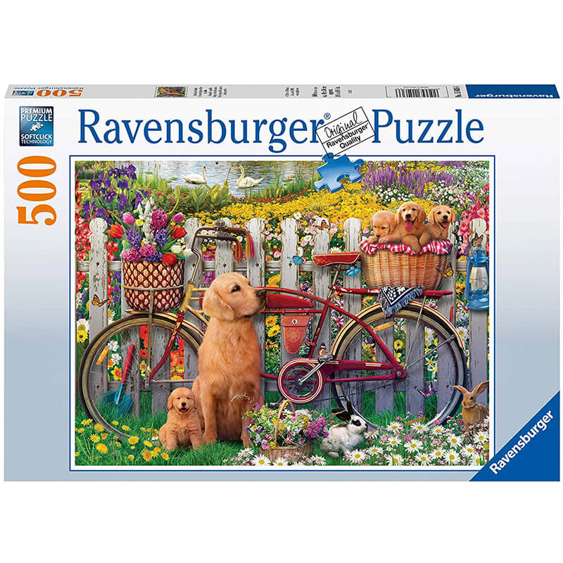 Cute Dogs in the Garden 500pcs Puzzle