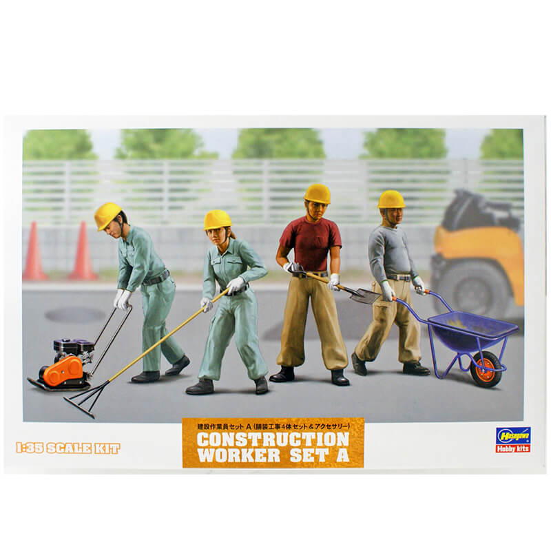 Hasegawa 1/35 Construction Worker Set A Kit