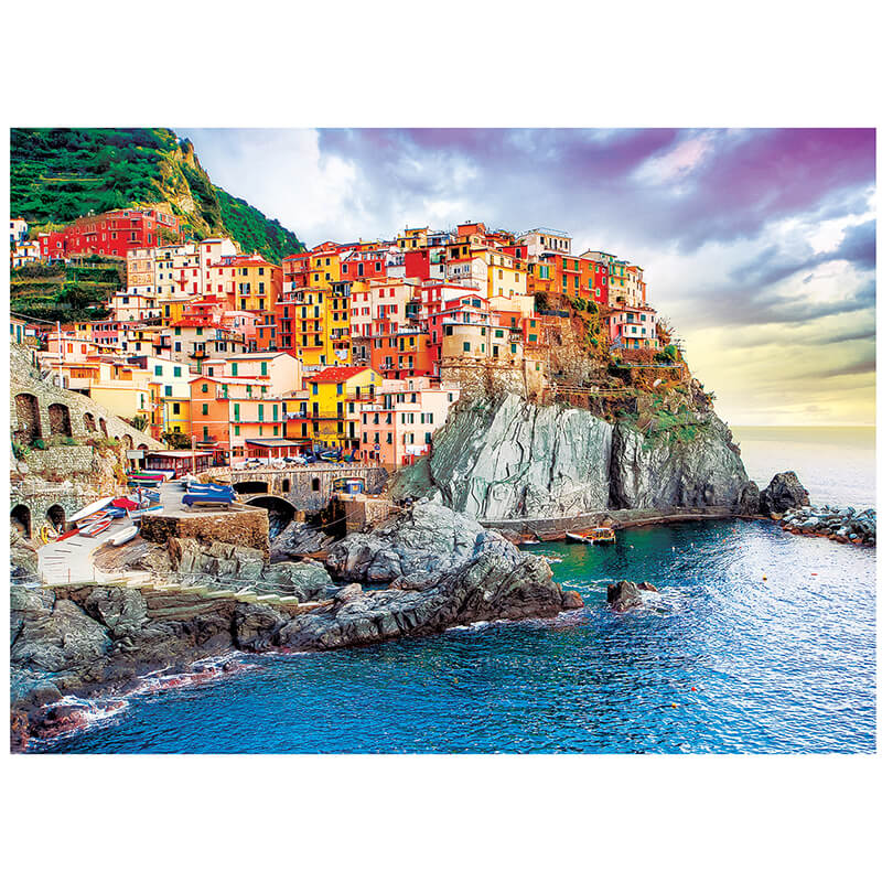 Manarola, Cinque-Terre, Italy, Mediterranean Oasis 1000pc Puzzle