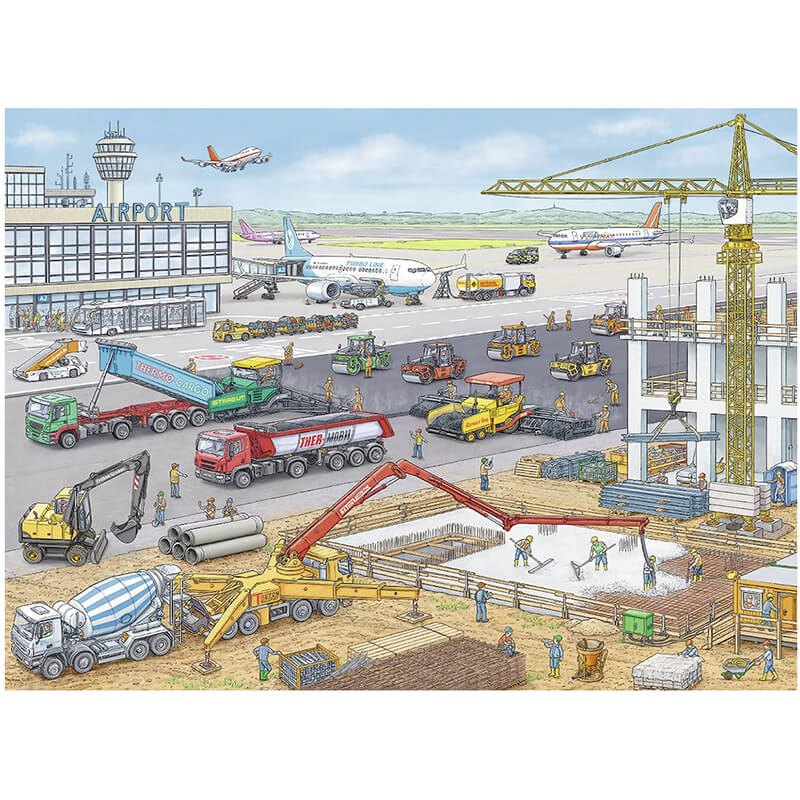 Construction at the Airport 100pcs Puzzle