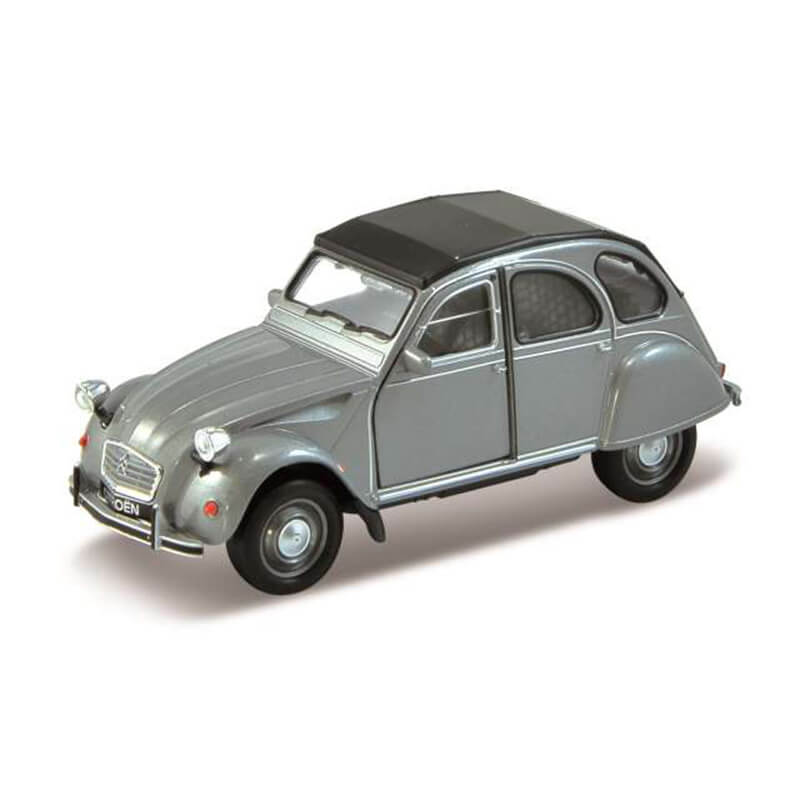 Welly 1/34 Citroen 2CV (Closed Softtop) (Grey)