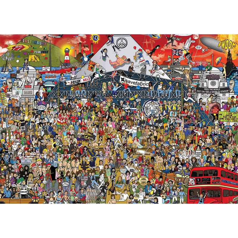 British Music History By Alex Bennett 2000pcs Puzzle