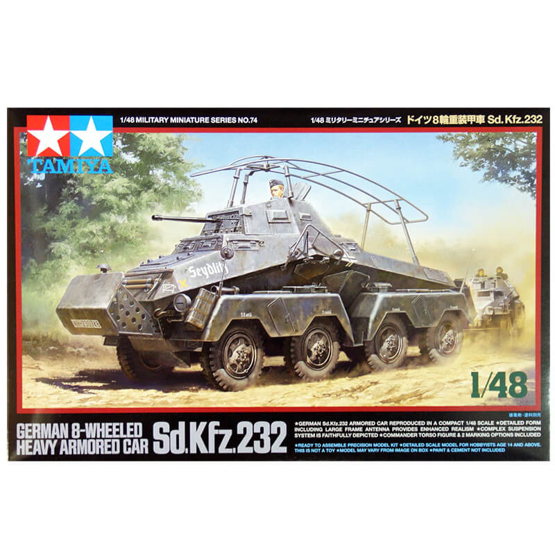 Tamiya 1/48 German 8-Wheeled Heavy Armored Car Sd.Kfz.232 Kit