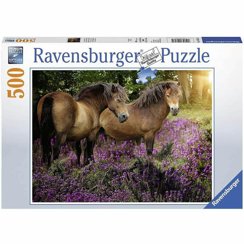 Ponies in the Flowers 500pcs Puzzle