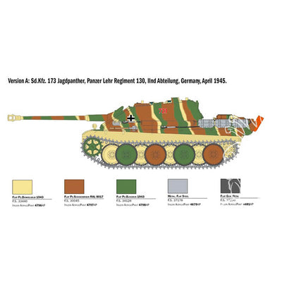 Italeri 1/35 Sd.Kfz.173 Jagdpanther With Winter Crew Kit