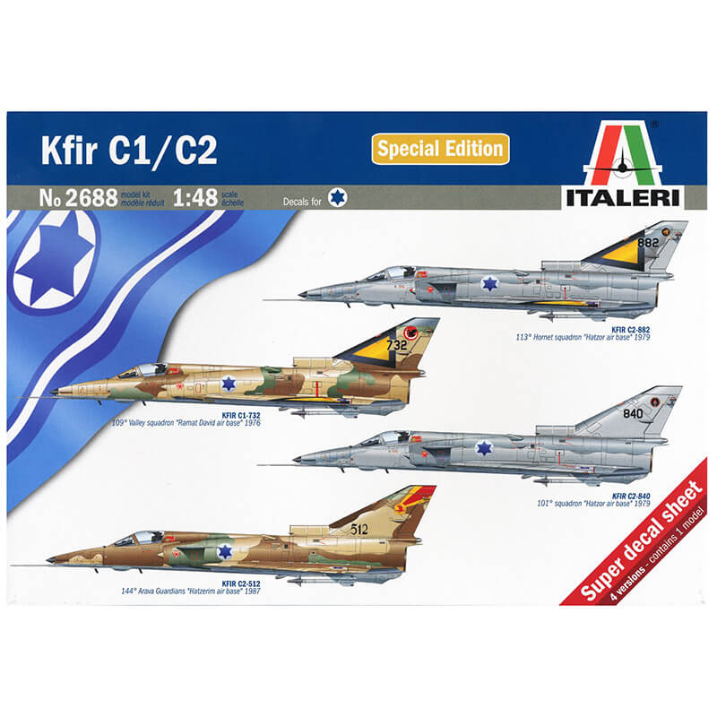 Italeri 1/48 Kfir C1/C2 Kit