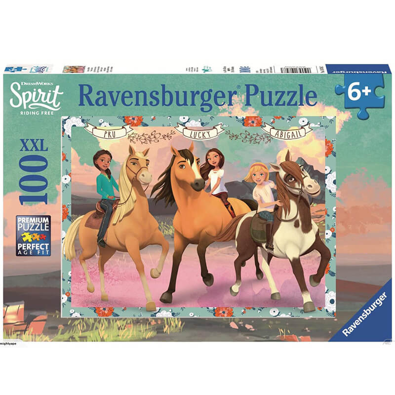 DreamWorks Spirit Riding Free Lucky and her Friends 100pcs Puzzle