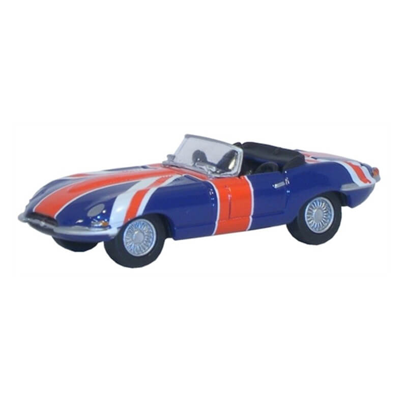 Oxford 1/76 Jaguar E Type (Union Jack)