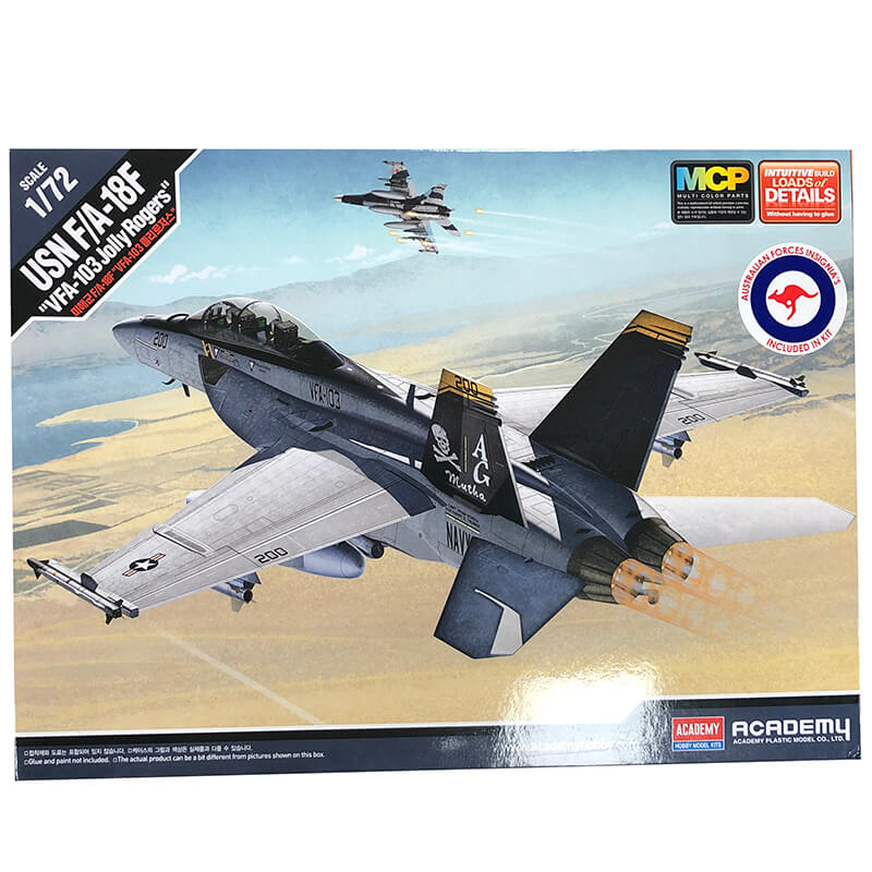 Academy 1/72 USN F/A-18F "VFA-103 Jolly Rogers" Kit