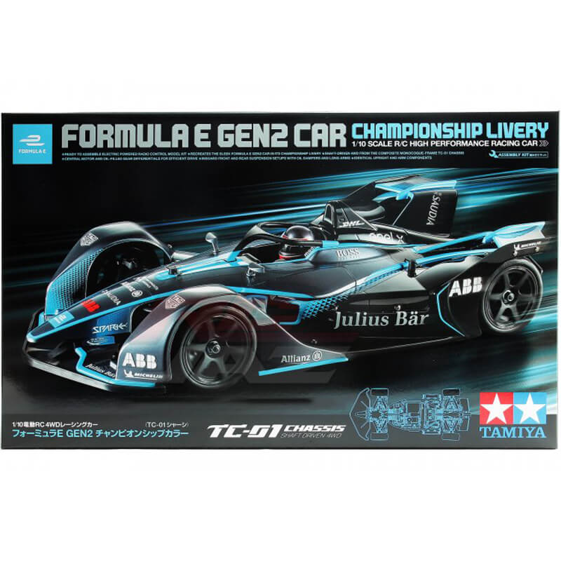 Tamiya 1/10 Formula E GEN2 Car Championship Livery RC Kit