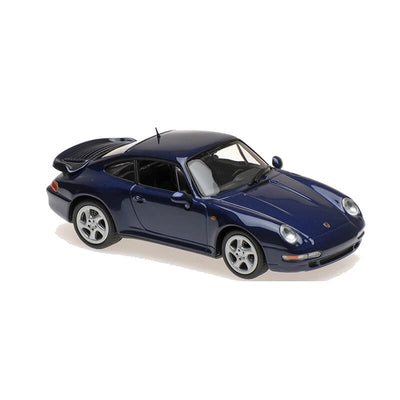 Minichamps x Tarmac Works 1/43 Porsche 911 Turbo (993) 1993 Blue Metallic
