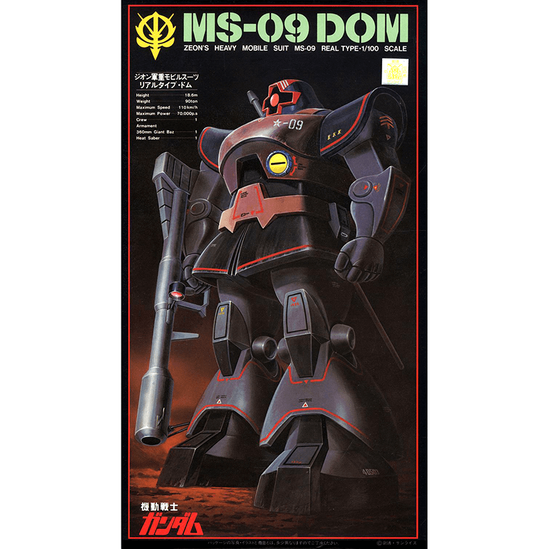 Bandai 1/100 Real Type MS-09 Dom Kit