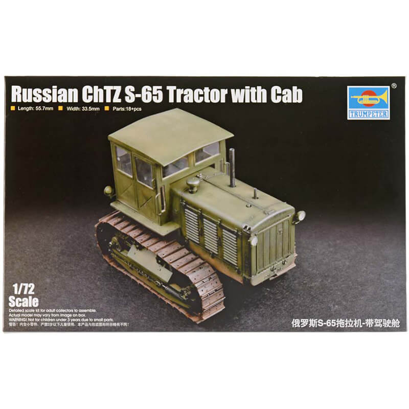 Trumpeter 1/72 Russian ChTZ S-65 Tractor with Cab Kit