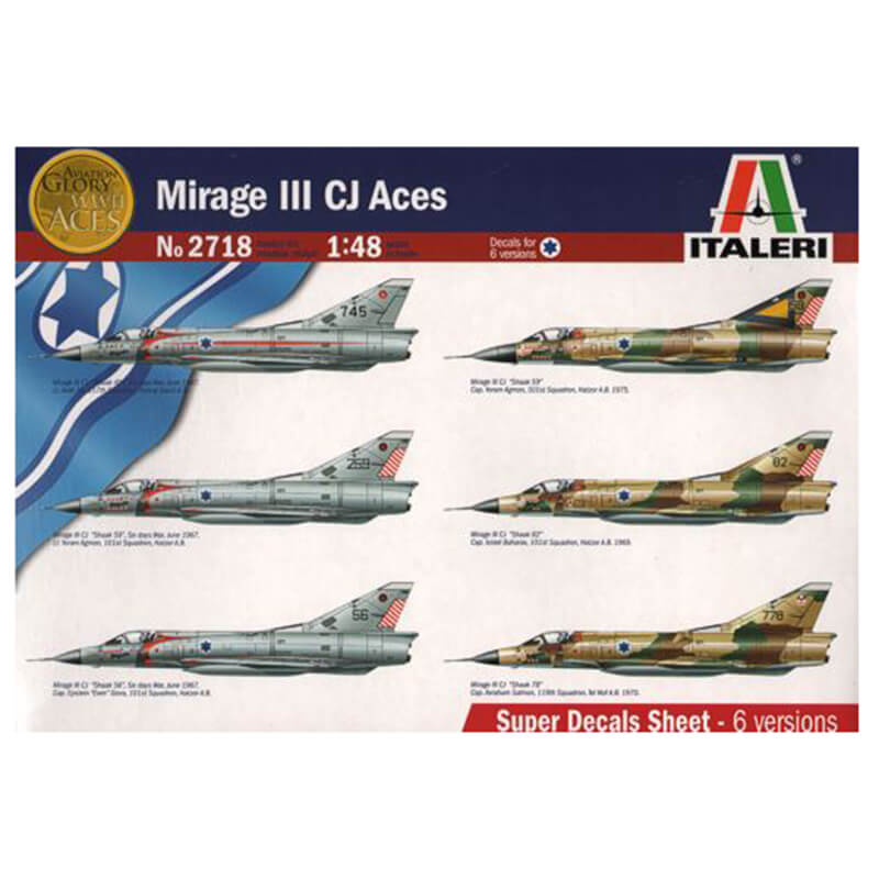 Italeri 1/48 Mirage III CJ Aces Kit
