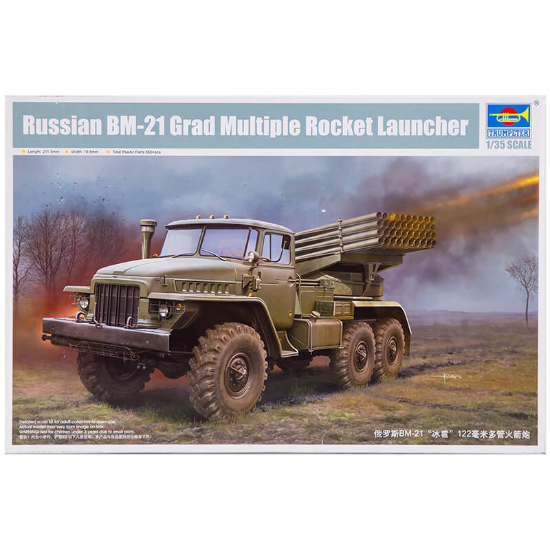 Trumpeter 1/35 Russian BM-21 Grad Multiple Rocket Launcher Kit