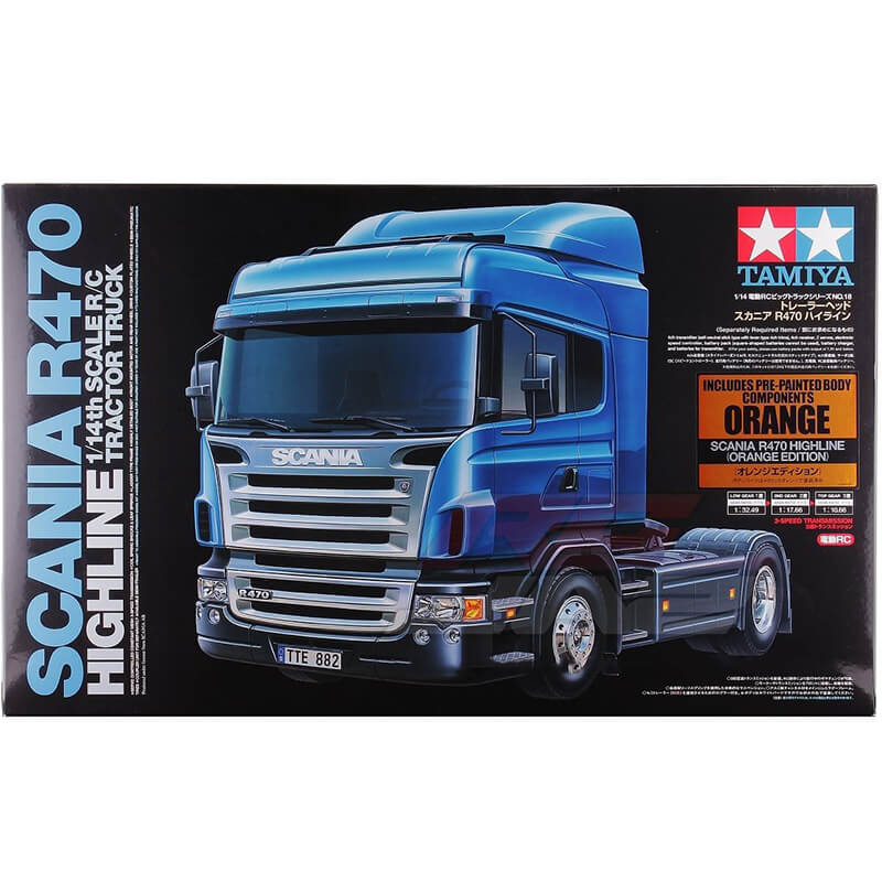 Tamiya 1/14 Scania R470 Highline (Orange Edition) RC Kit
