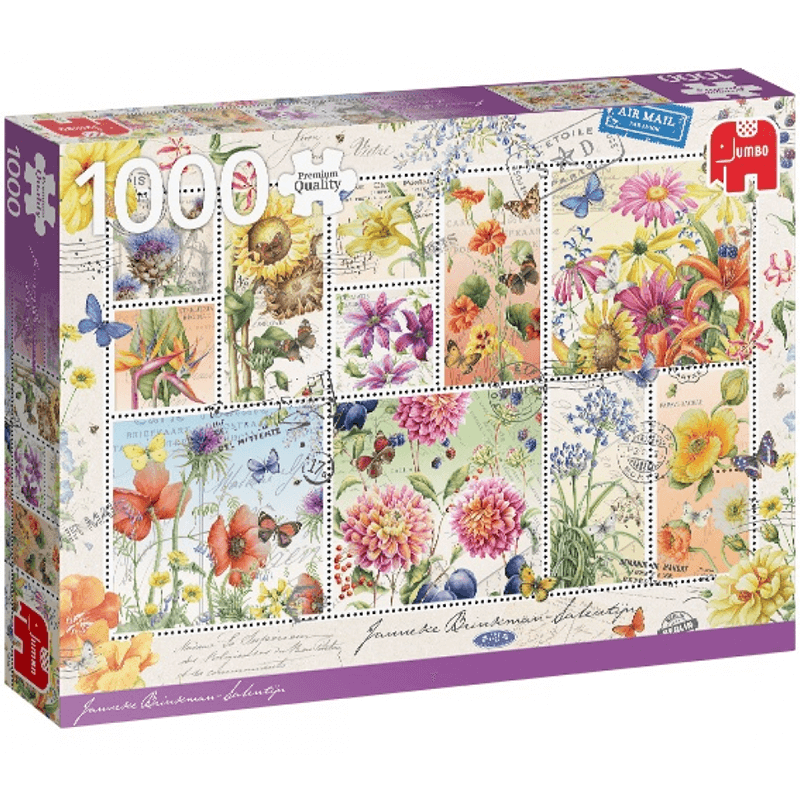 Summer Flower Stamps 1000pc Puzzle
