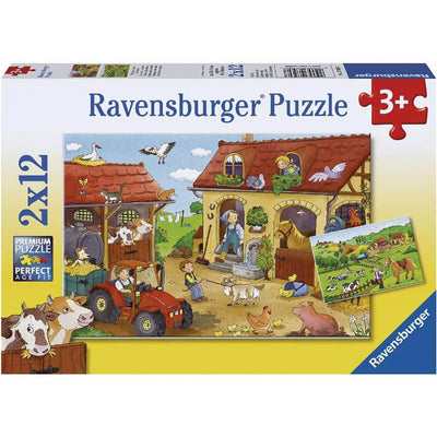 Working on the Farm by Carolin Gortler 2x12pcs Puzzle
