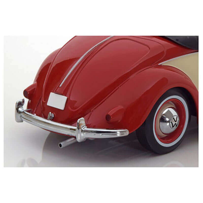 KK-Scale 1/18 Volkswagen Hebmüller Cabriolet (1949) (Red/Cream)