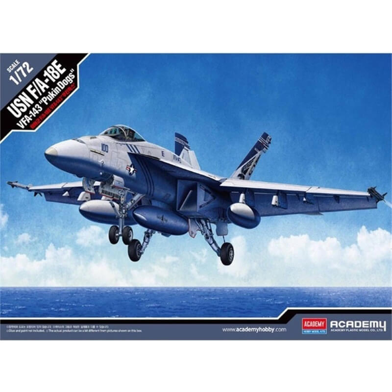 Academy 1/72 USN F/A-18E VFA-143 "Pukin Dogs" Kit