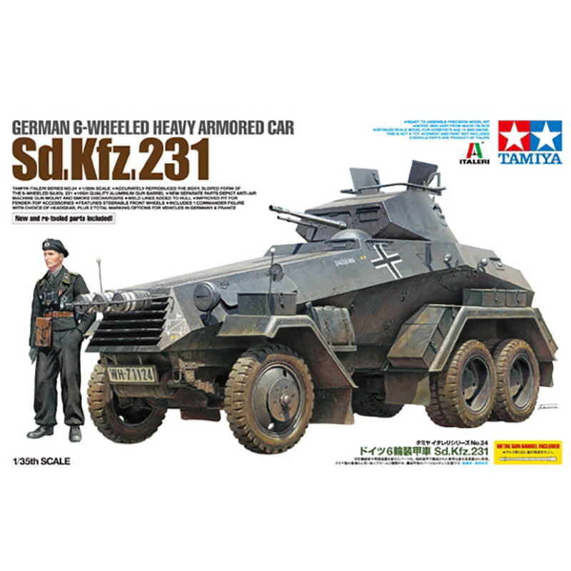Tamiya 1/35 German 6-Wheeled Sd.Kfz.231 Heavy Armored Car Kit