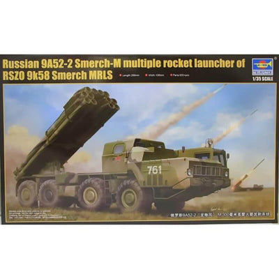 Trumpeter 1/35 Russian 9A52-2 Smerch-M Multiple Rocket Launcher Of RSZO 9k58 Smerch MRLS Kit