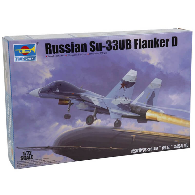 Trumpeter 1/72 Russian Su-33UB Flanker D Kit