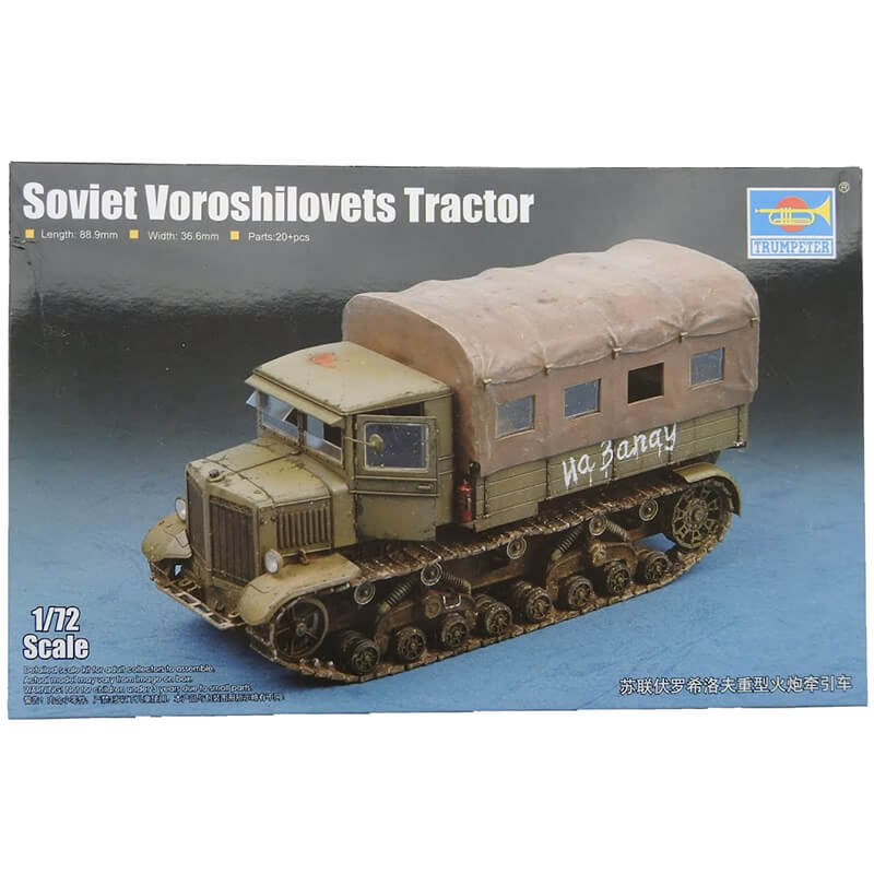Trumpeter 1/72 Soviet Voroshilovets Tractor Kit
