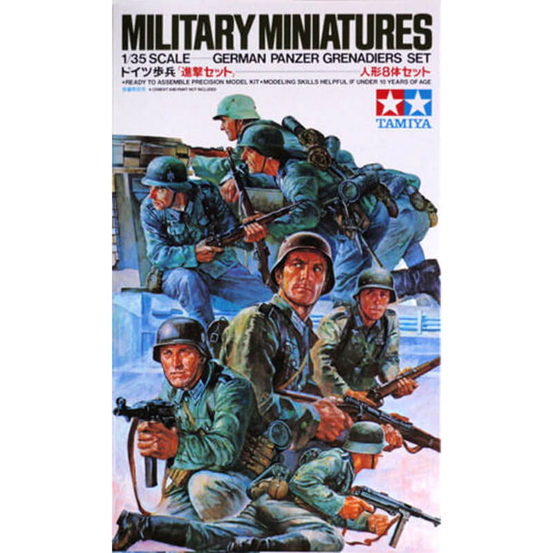 Tamiya 1/35 Military Miniatures German Panzer Grenadiers Set Kit