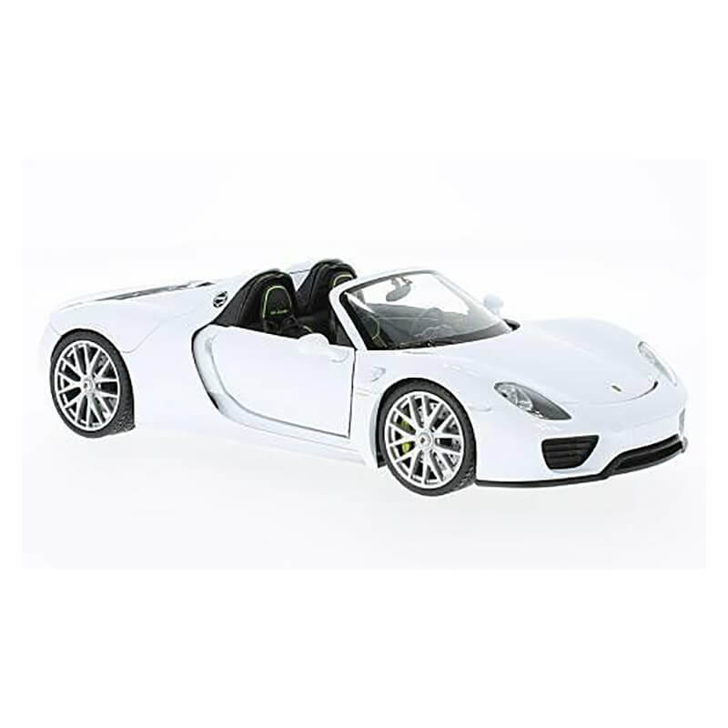 Welly 1/24 Porsche 918 Spyder (Open) (White)