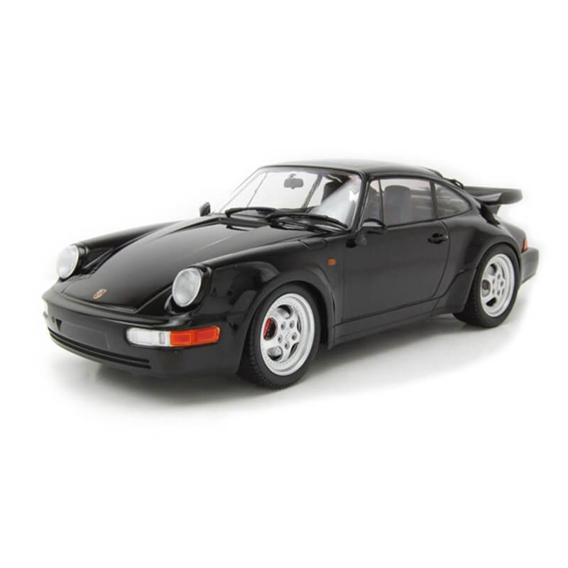 Minichamps x Tarmac Works 1/18 Porsche 911 Turbo 1990 (Black)
