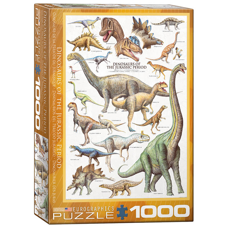 Dinosaurs Of The Jurassic Period 1000pc Puzzle