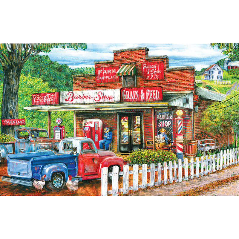 Saturday Morning at the Shop by Tom Wood 1000pc Puzzle