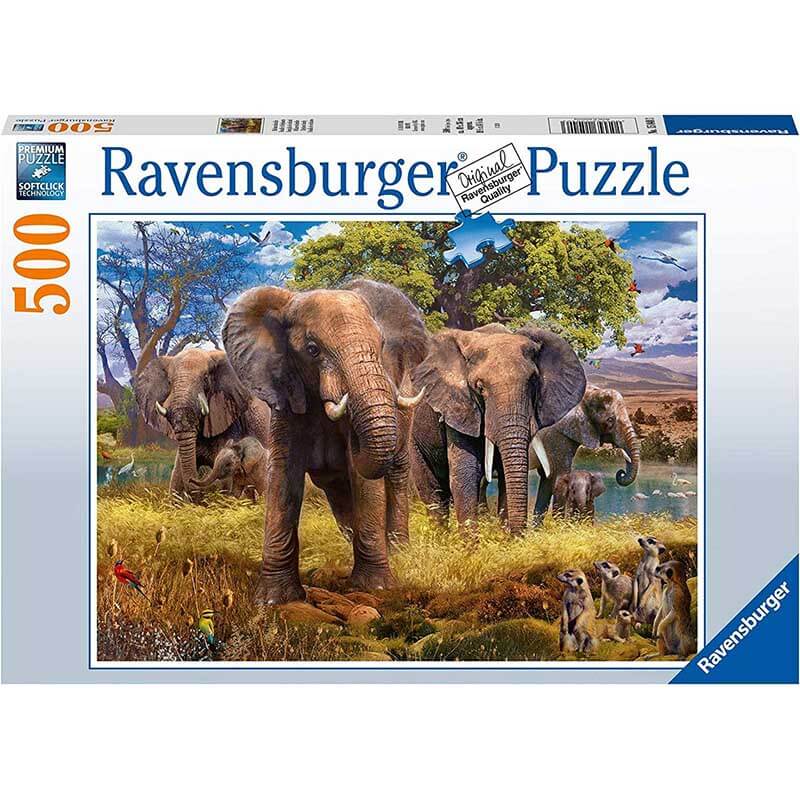 Elephant Family 500pcs Puzzle