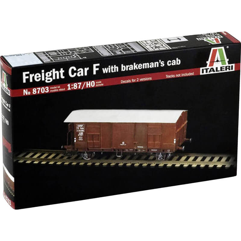 Italeri 1/87 Freight Car F with Brakeman's Cab Kit