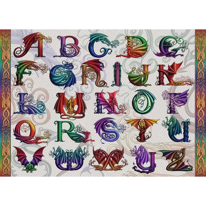 Dragon Alphabet 1000pcs Puzzle