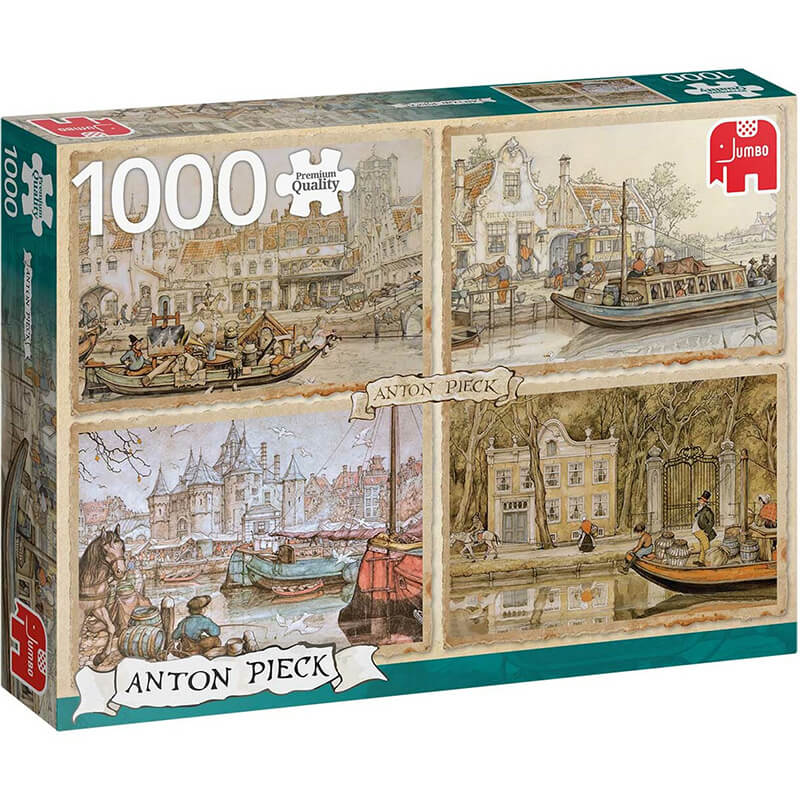 Canal Boats By Anton Pieck 1000pc Puzzle