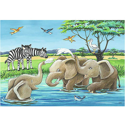 Baby Safari Animals 2x12pcs Puzzle