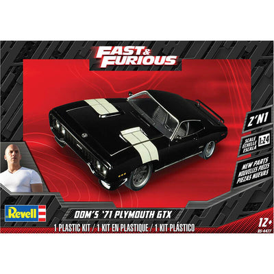 Revell 1/24 Fast & Furious Dom's Plymouth GTX 2'N1 Kit